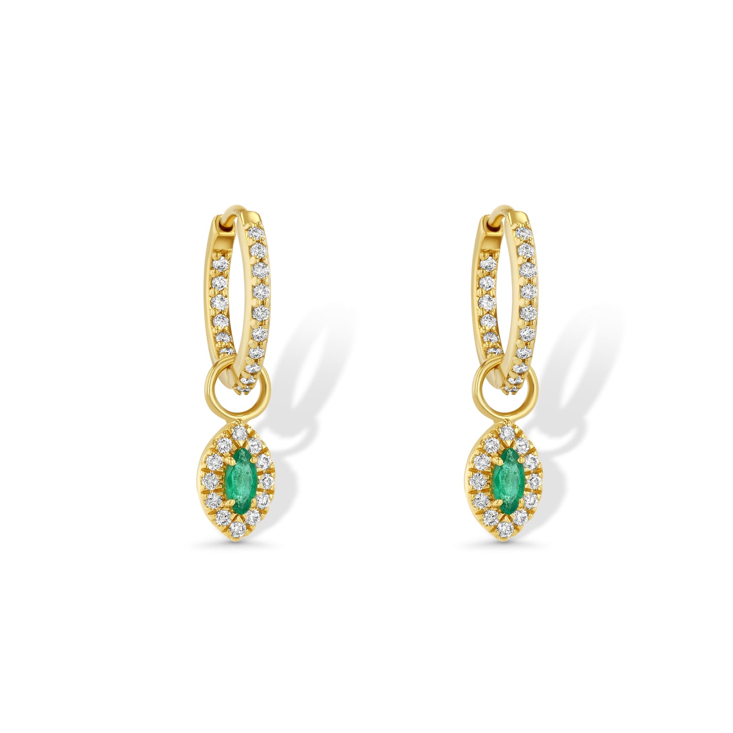 Emerald Marquise Earring Charm