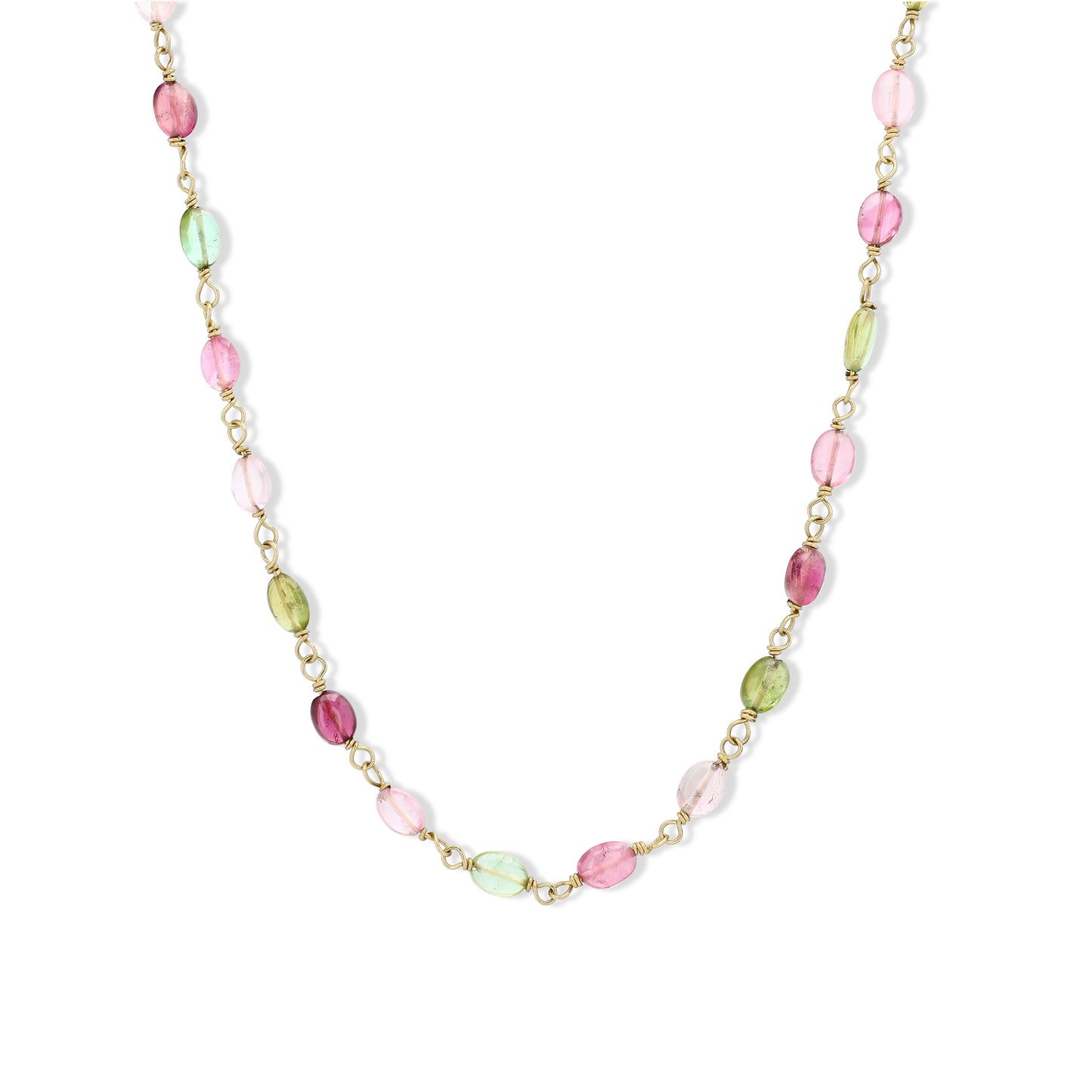 Mixed Tourmaline Beaded Necklace