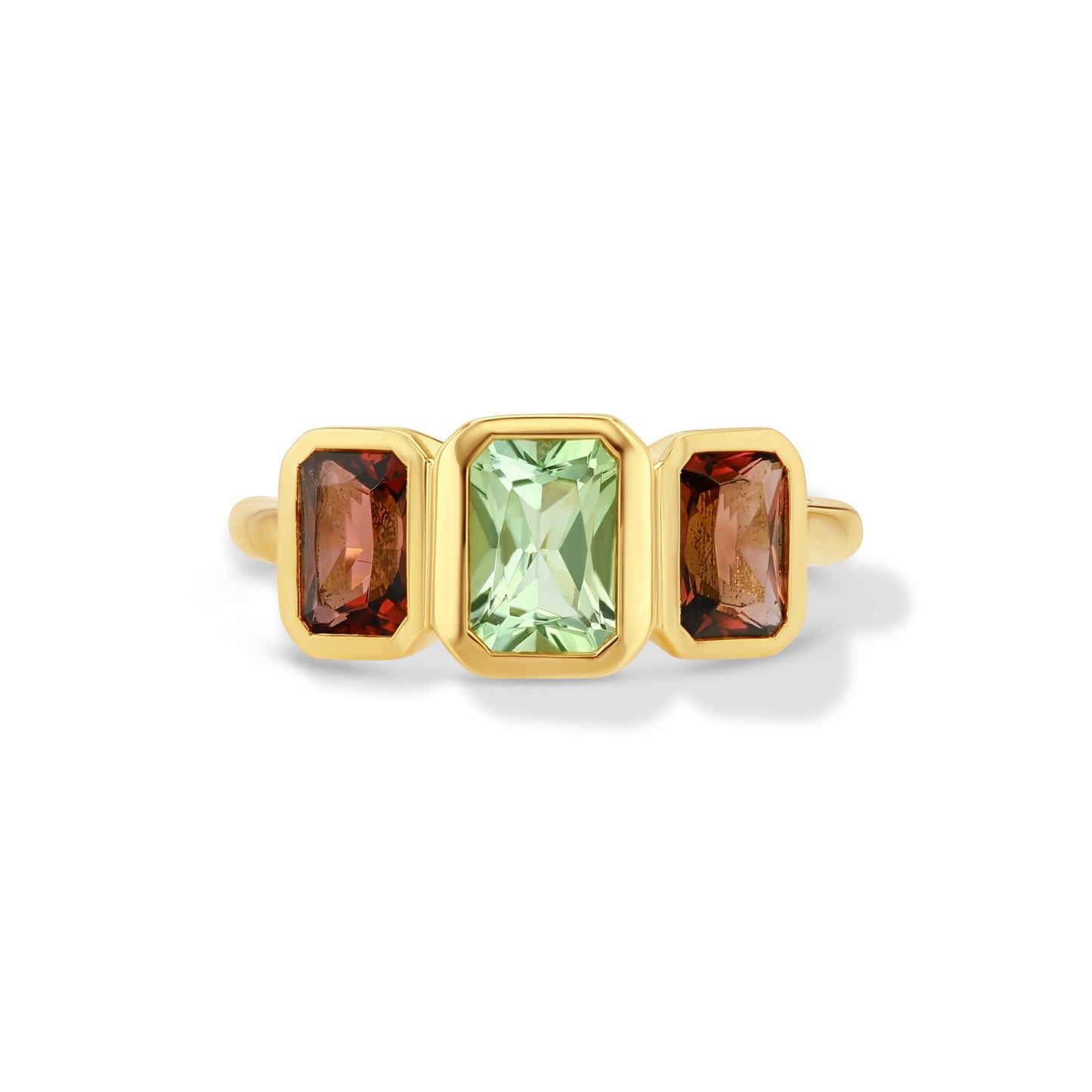 Tourmaline 3-Stone Ring