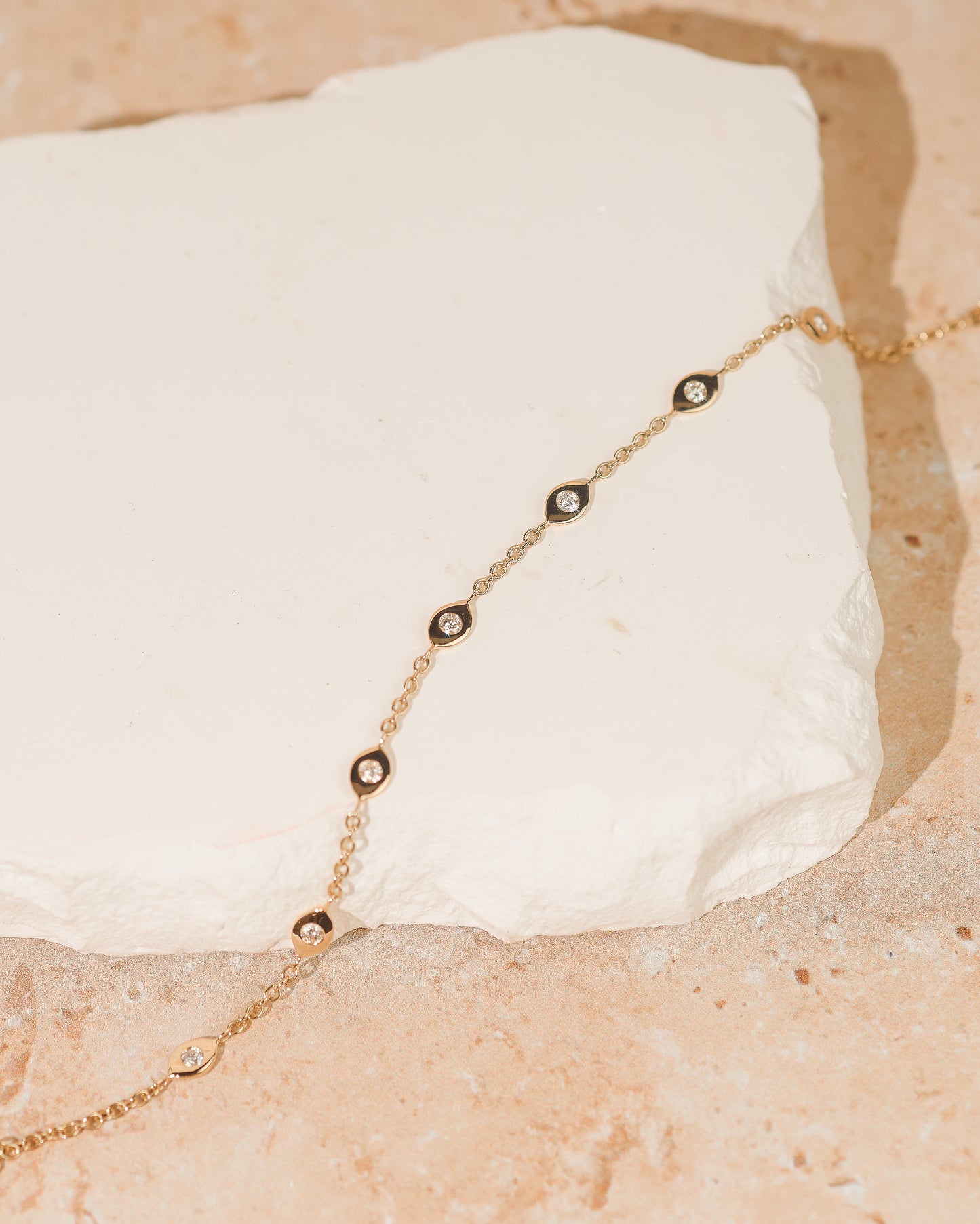 Diamond Eye Chain Bracelet