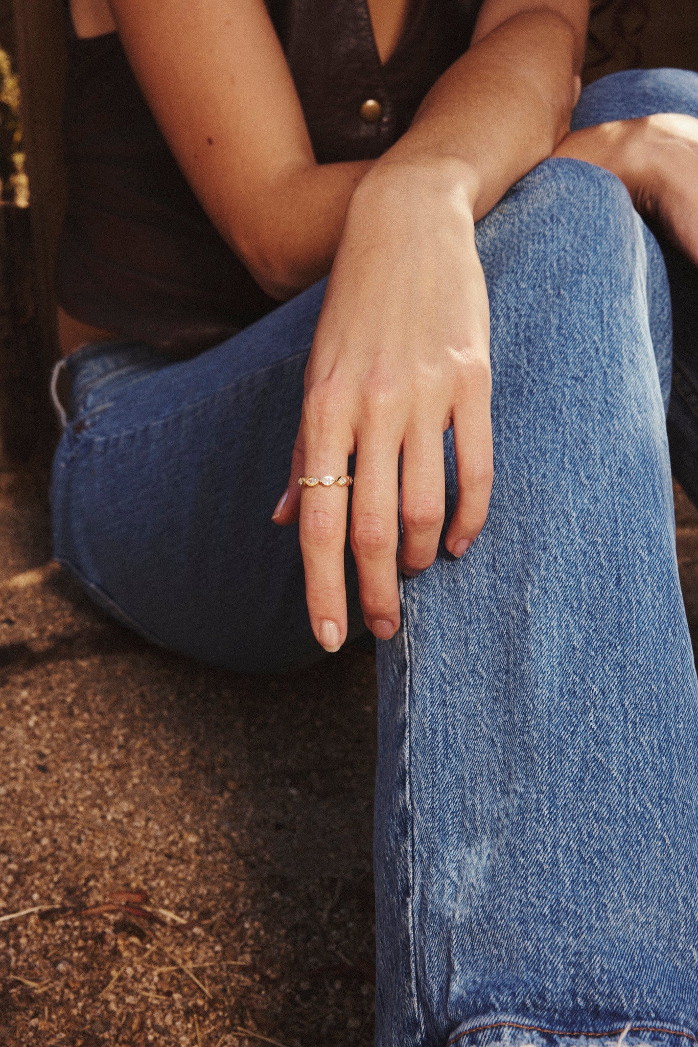 Diamond Marquise Band Ring