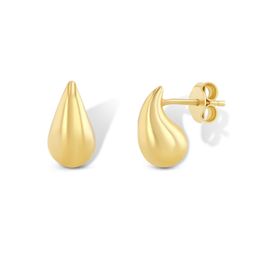 Gold Nugget Post Earrings