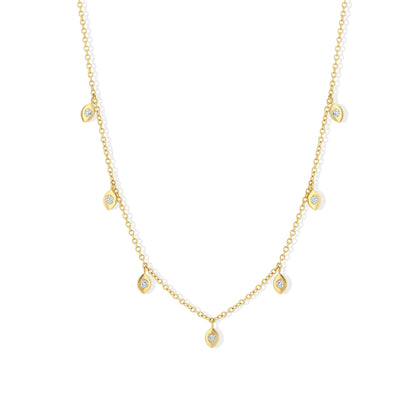 Diamond Eye Chain Necklace