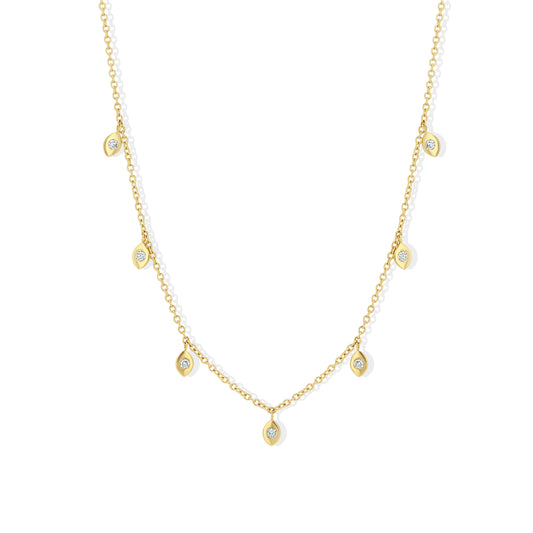 Diamond Eye Chain Necklace