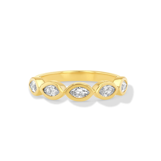 Diamond Marquise Band Ring