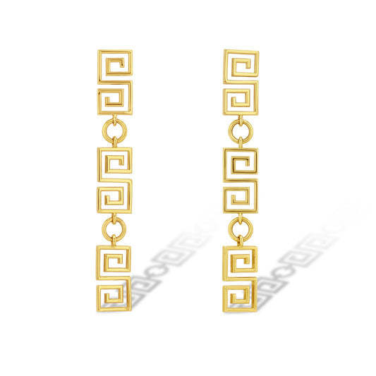 14k Gold S-Chain Earrings