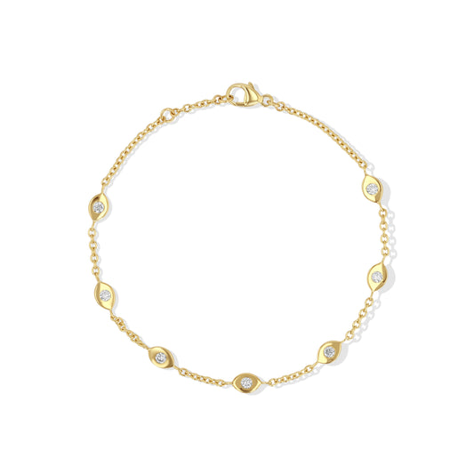 Diamond Eye Chain Bracelet