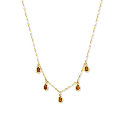 Madeira Citrine Pears Necklace