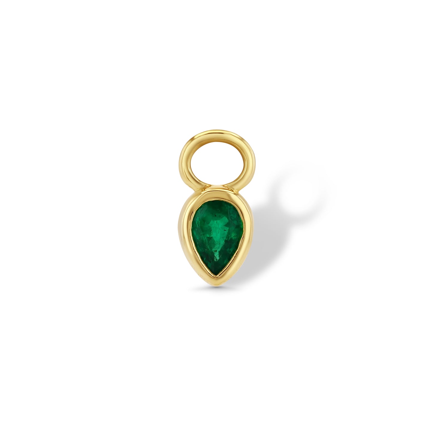 Emerald Pear Earring Charm