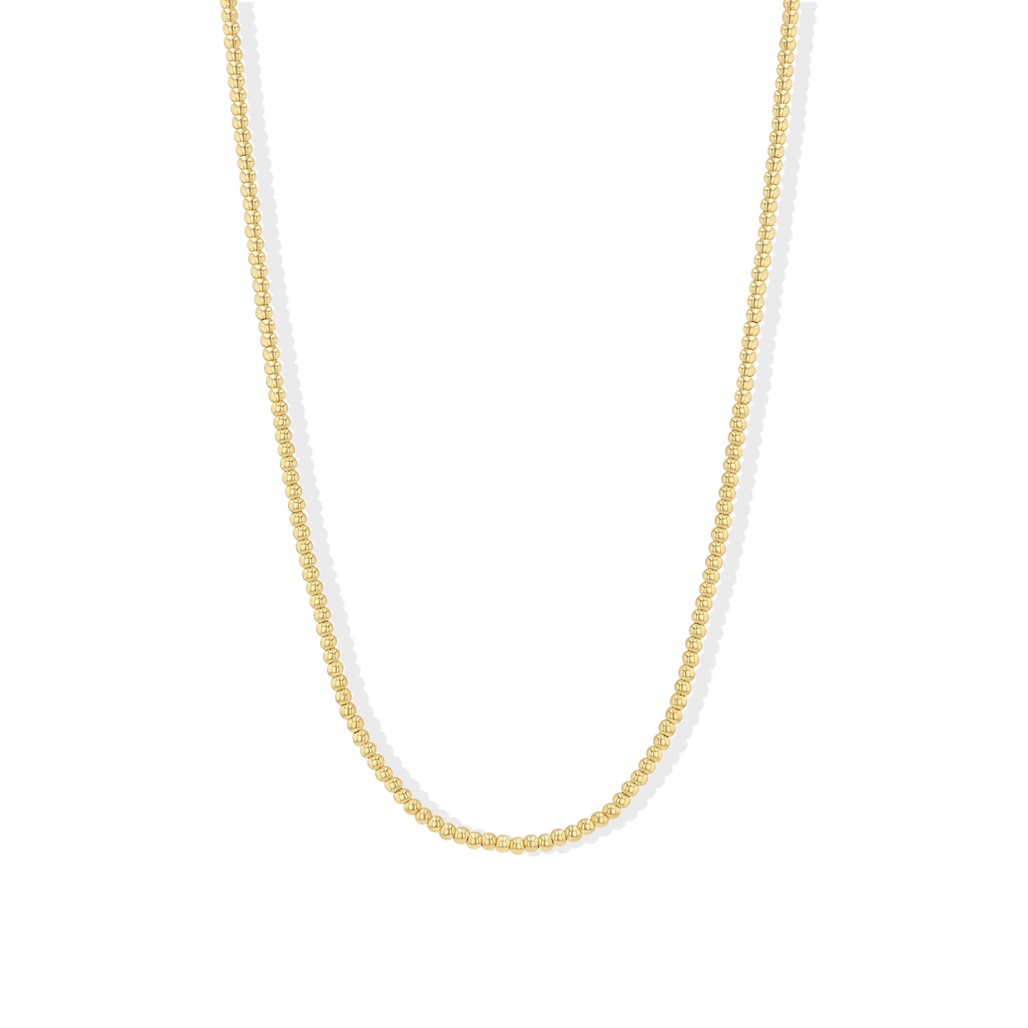 Gold Ball Bead Necklace