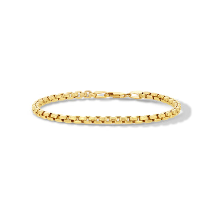 Gold Box Chain Bracelet