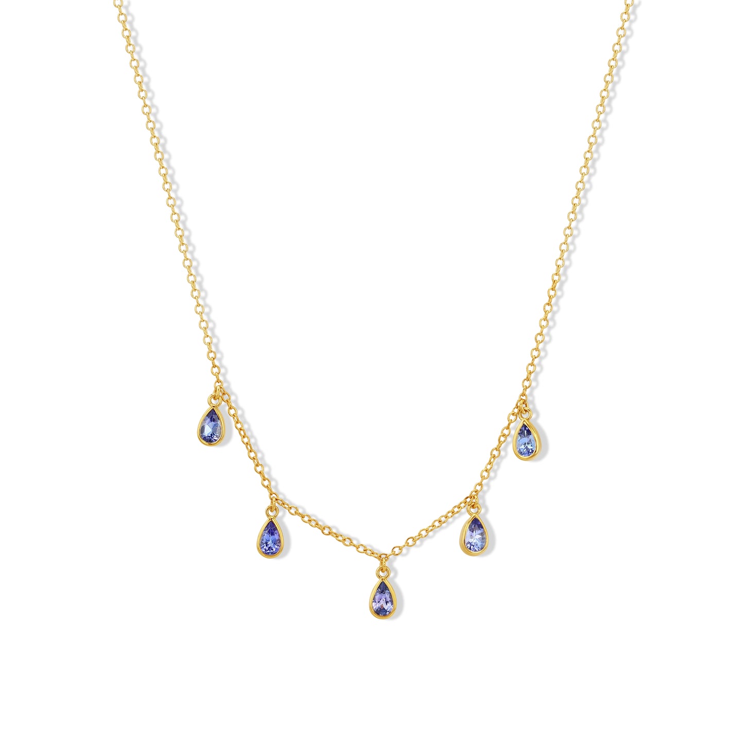 Tanzanite Pears Necklace
