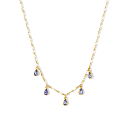 Tanzanite Pears Necklace