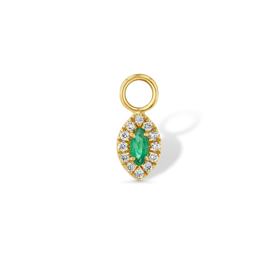 Emerald Marquise Earring Charm