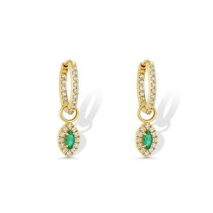 Emerald Marquise Earring Charm