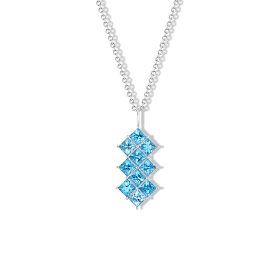 Blue Topaz Ocean Necklace