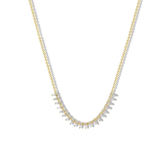 Diamond Baguettes Necklace