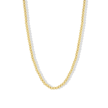 Gold Ball Bead Necklace