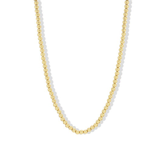 Gold Ball Bead Necklace