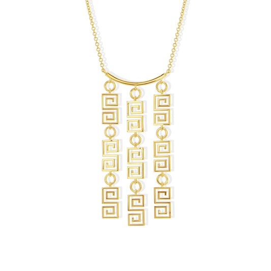 14K Gold S-Chain Statement Necklace