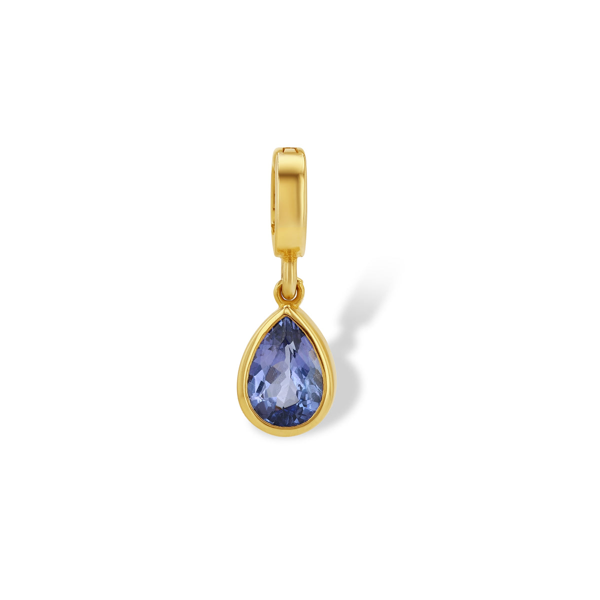 Tanzanite Pear Charm