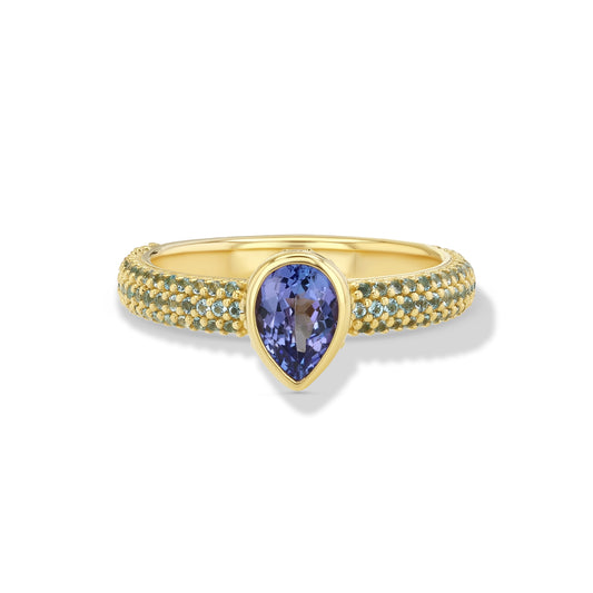 Tanzanite Blue Topaz Ring