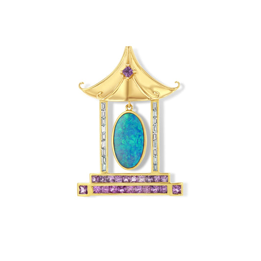 Blue Temple Pendant