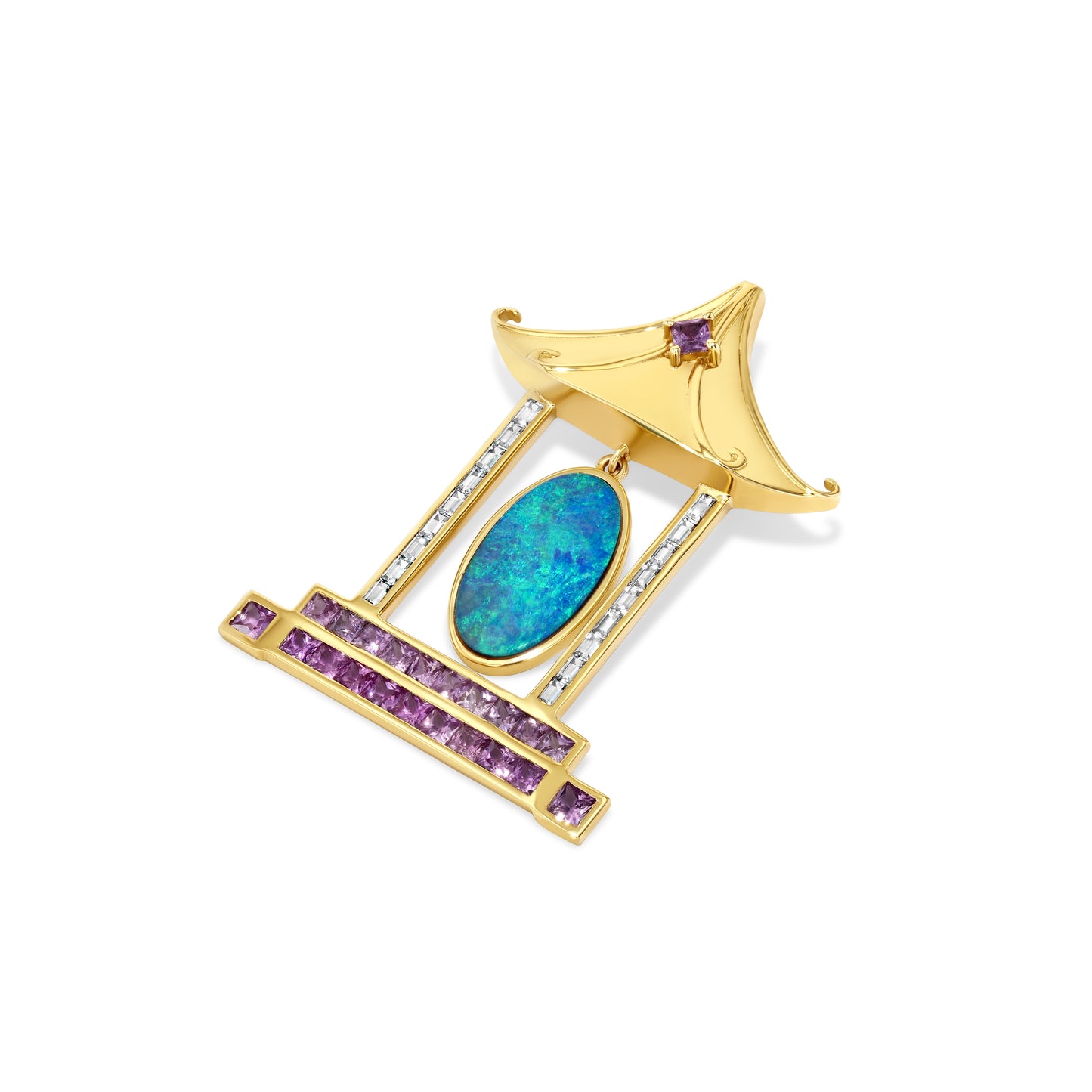 Blue Temple Pendant