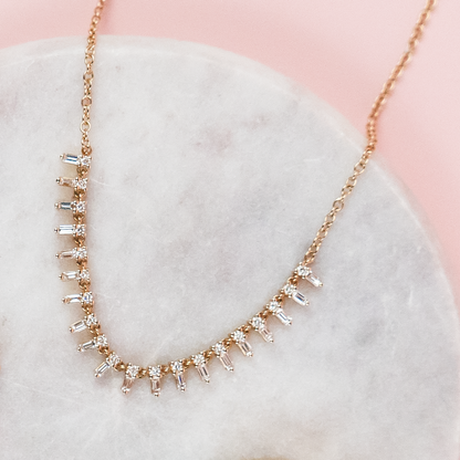 Diamond Baguettes Necklace