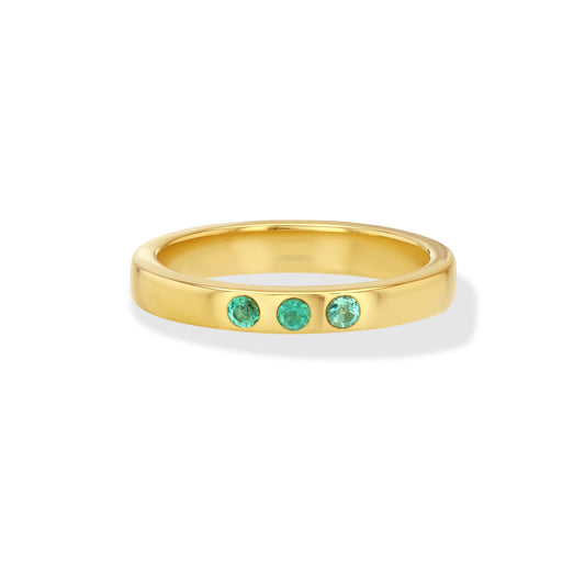 Emerald Stacking Ring