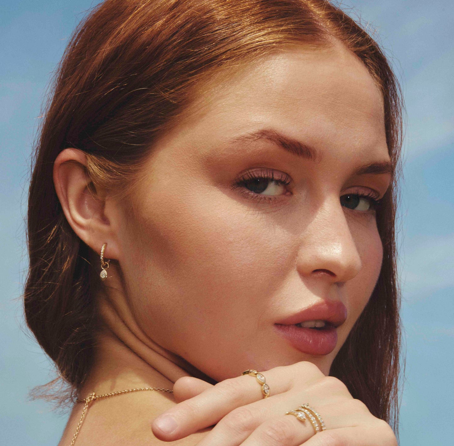 Diamond Disc Earring Charm