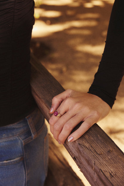 Pink Tourmaline Ring