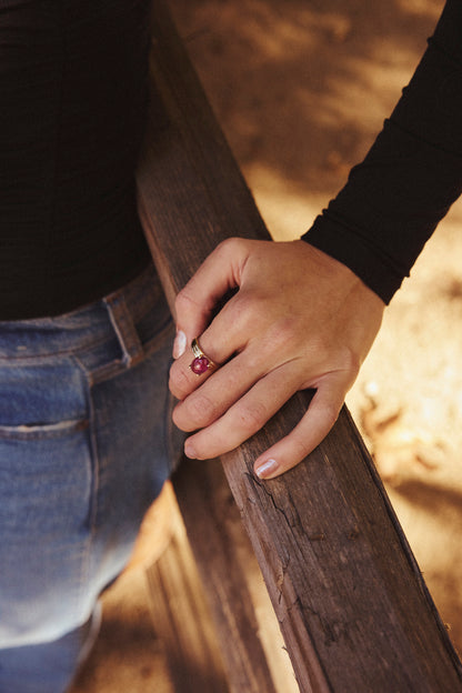 Pink Tourmaline Ring