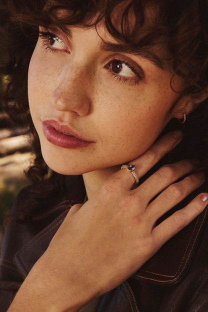 Tanzanite Blue Topaz Ring