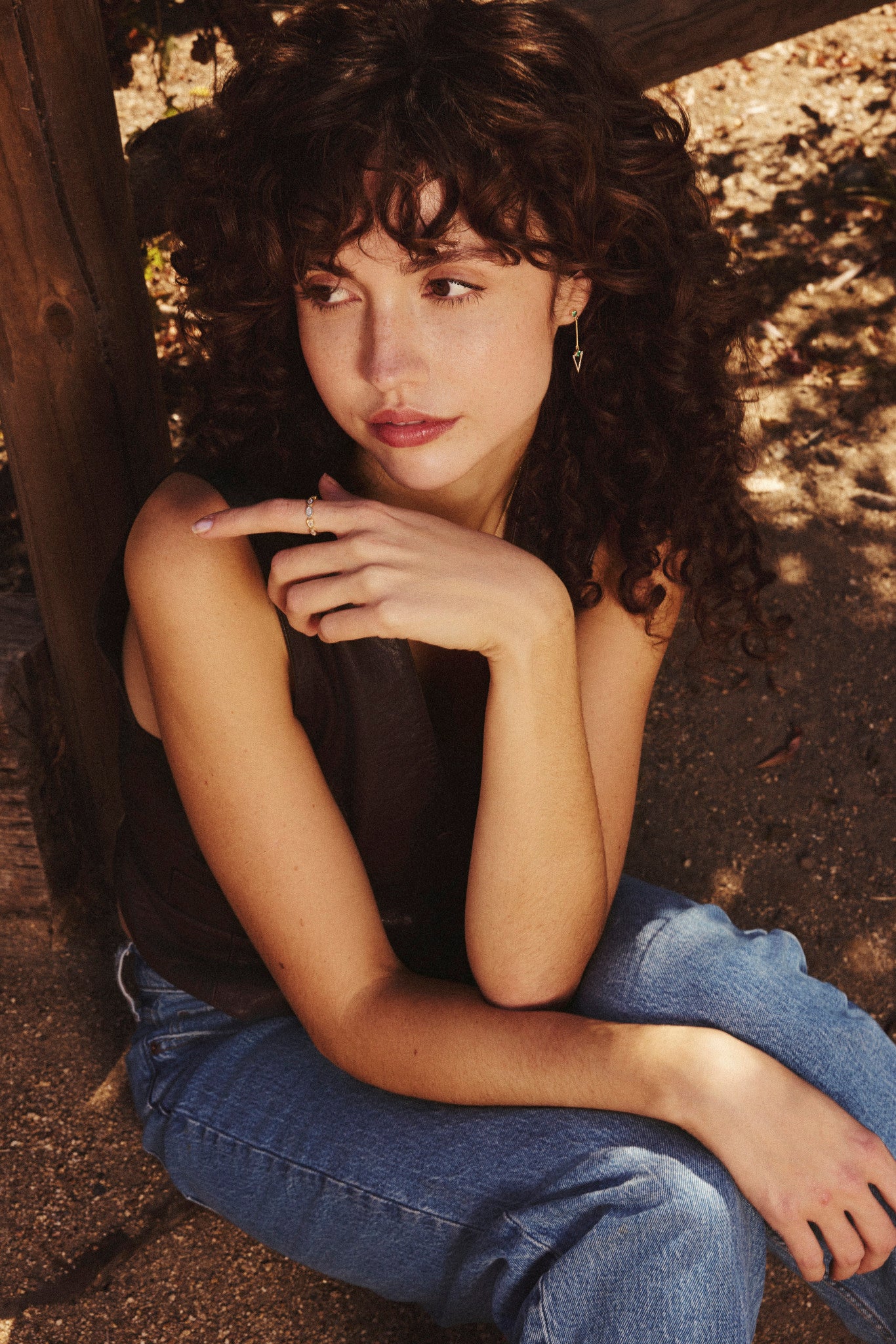 Emerald and Diamond Arrow Earrings