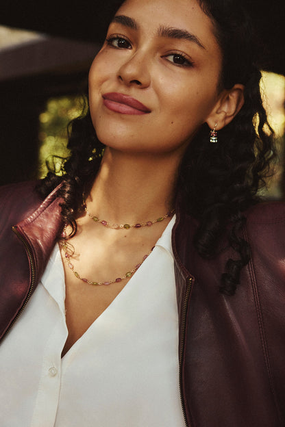 Mixed Tourmaline Beaded Choker
