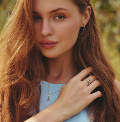 Tanzanite Blue Topaz Ring