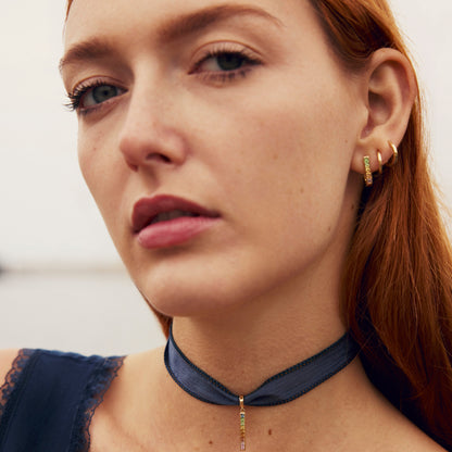 Minty Sapphire U-Shaped Earrings