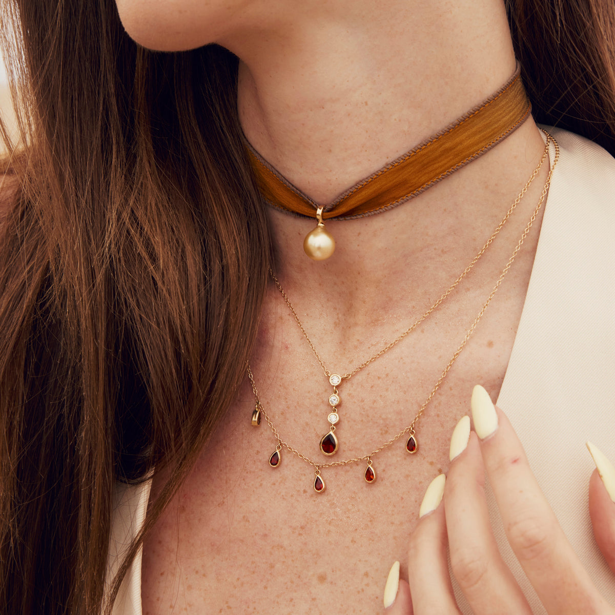 Golden South Sea Pearl Pendant